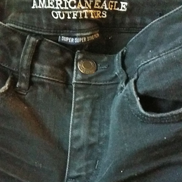 American eagle black super super stretch jeans - Picture 4 of 4